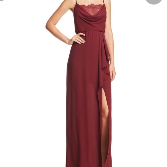 BCBGMaxAzria Burgundy Dress - Picture 1 of 3